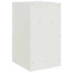 vidaXL Nočný stolík biely 34,5x39x62 cm oceľ – Obrázok 9