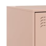 vidaXL Nočný stolík ružový 34,5x39x62 cm oceľ – Obrázok 11