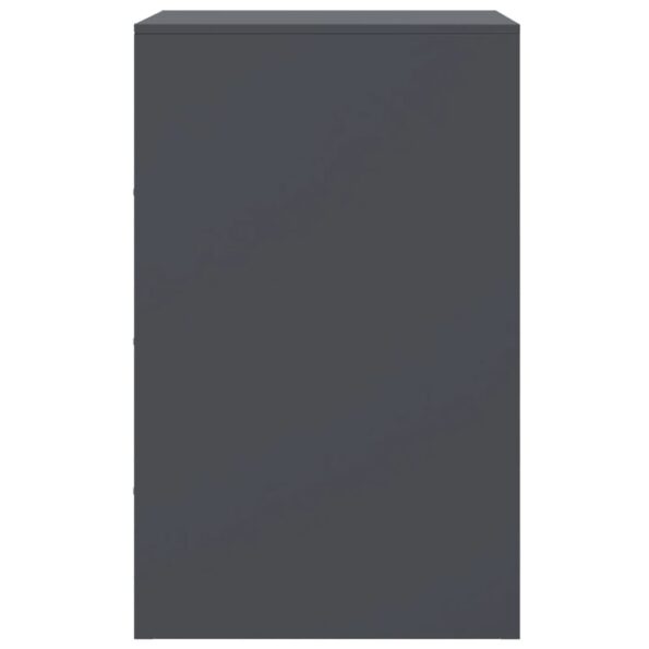 vidaXL Nočné stolíky 2 ks antracitové 34,5x39x62 cm oceľ – Obrázok 8
