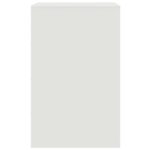 vidaXL Nočný stolík biely 34,5x39x62 cm oceľ – Obrázok 8