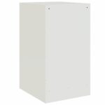 vidaXL Nočný stolík biely 34,5x39x62 cm oceľ – Obrázok 9