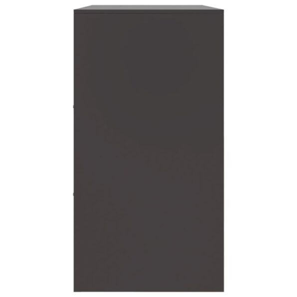 vidaXL Komoda čierna 99x39x73 cm oceľ – Obrázok 8