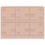 vidaXL Komoda ružová 99x39x73 cm oceľ – Obrázok 6