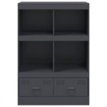 vidaXL Vysoká skrinka antracitová 67x39x95 cm oceľová – Obrázok 6