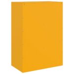 vidaXL Vysoká skrinka horčicovo-žltá 67x39x95 cm oceľ – Obrázok 9