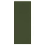 vidaXL Vysoká skrinka olivovozelená 67x39x95 cm oceľová – Obrázok 8
