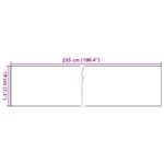 vidaXL Balkónové zásteny 10 ks biele 255x19 cm polyratan – Obrázok 7