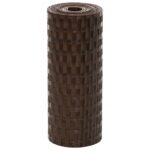 vidaXL Balkónové zásteny 10 ks hnedo-čierne 255x19 cm polyratan – Obrázok 3