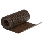 vidaXL Balkónové zásteny 10 ks hnedo-čierne 255x19 cm polyratan – Obrázok 4
