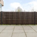 vidaXL Balkónové zásteny 10 ks hnedo-čierne 255x19 cm polyratan