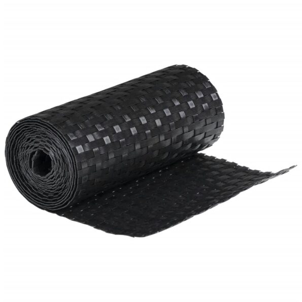 vidaXL Balkónové zásteny 10 ks čierne 255x19 cm polyratan – Obrázok 4