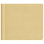 vidaXL Balkónová zástena piesková 90x500 cm 100 % polyester oxford – Obrázok 2