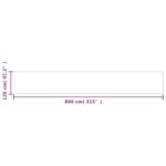 vidaXL Balkónová zástena modrá 120x800 cm 100 % polyester oxford – Obrázok 6