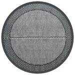 vidaXL Vonkajší koberec ARAKIL sivý Ø120 cm PP – Obrázok 2