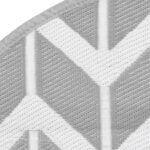 vidaXL Vonkajší koberec sivý Ø160 cm PP – Obrázok 5