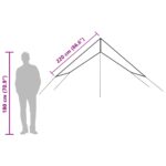vidaXL Kempingová plachta modrá 420x440 cm vodotesná – Obrázok 10