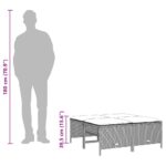 vidaXL Záhradné taburetky s vankúšmi 4 ks svetlosivé polyratan – Obrázok 8