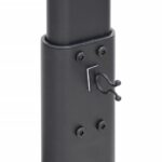 vidaXL Rohový TV stojan 3-vrstvový pre 32-65 palcov čierny – Obrázok 10