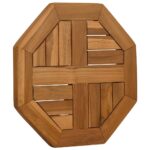 vidaXL Stolová doska 40x40x2,5 cm osemuholník masívne teakové drevo – Obrázok 3
