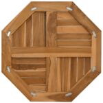 vidaXL Stolová doska 60x60x2,5 cm osemuholník masívne teakové drevo – Obrázok 4