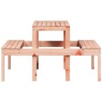 vidaXL Piknikový stôl 110x134x75 cm masívny douglas – Obrázok 5