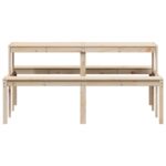 vidaXL Piknikový stôl 160x134x75 cm borovicový masív – Obrázok 4
