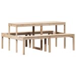 vidaXL Piknikový stôl 160x134x75 cm borovicový masív – Obrázok 6