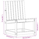vidaXL Záhradná stolička 50,5x55x77 cm masívny douglas – Obrázok 9