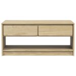 vidaXL Konferenčný stolík SAUDA dub 99x55x45 cm borovicový masív – Obrázok 4