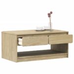 vidaXL Konferenčný stolík SAUDA dub 99x55x45 cm borovicový masív