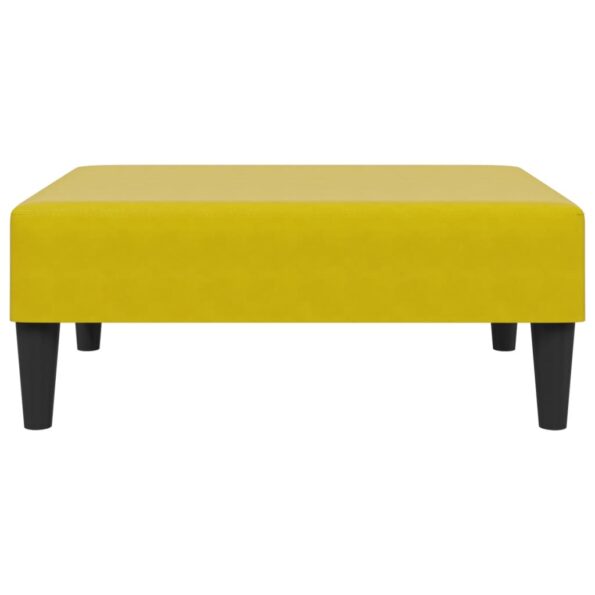 vidaXL Podnožka žltá 77x55x31 cm zamat – Obrázok 4
