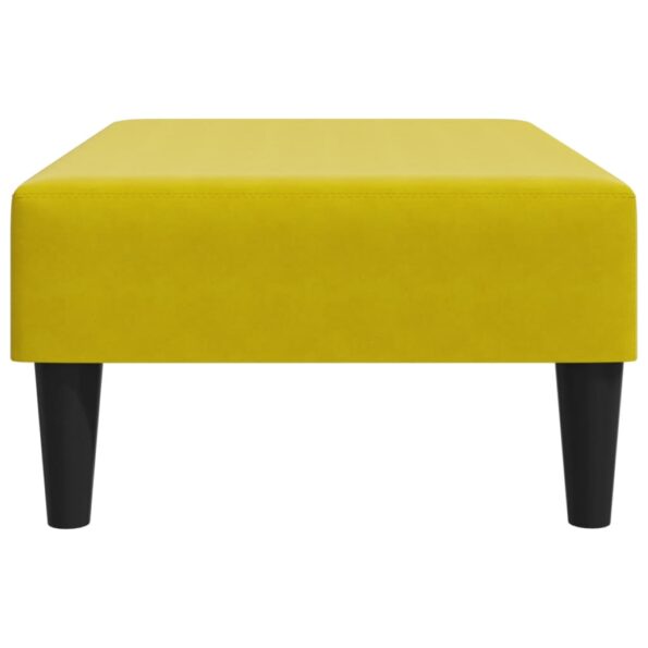 vidaXL Podnožka žltá 77x55x31 cm zamat – Obrázok 5