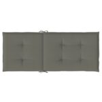 vidaXL Vankúše na stoličky 6 ks tmavosivá melanž 120x50x4 cm látka – Obrázok 6