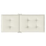 vidaXL Vankúše na stoličky 4 ks krémová melanž 120x50x4 cm látka – Obrázok 6