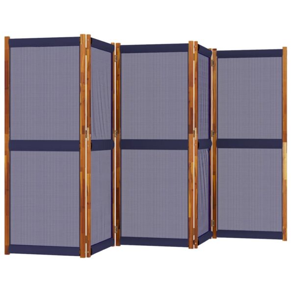 vidaXL 5-panelový paraván tmavomodrý 350x180 cm – Obrázok 3