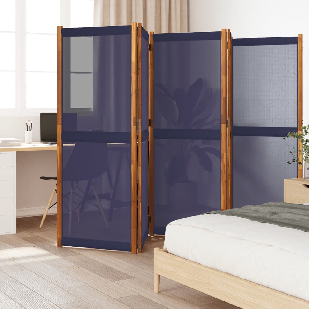 VXL8721012464285_m_en_hd_1.jpg vidaXL 5-panelový paraván tmavomodrý 350x180 cm – Obrázok 1