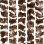 vidaXL Záves proti muchám hnedo-biely 90x200 cm ženilka – Obrázok 4