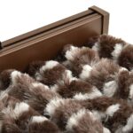vidaXL Záves proti muchám hnedo-biely 90x200 cm ženilka – Obrázok 5