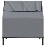 vidaXL Búda pre psa antracitová oxfordská látka a oceľ – Obrázok 5