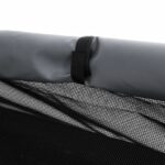 vidaXL Búda pre psa antracitová oxfordská látka a oceľ – Obrázok 8