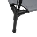 vidaXL Pelech pre psov so strieškou antracitový oxfordská látka a oceľ – Obrázok 8