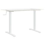 vidaXL Rám stola na státie biely (94-135)x60x(70-114) cm oceľ – Obrázok 4
