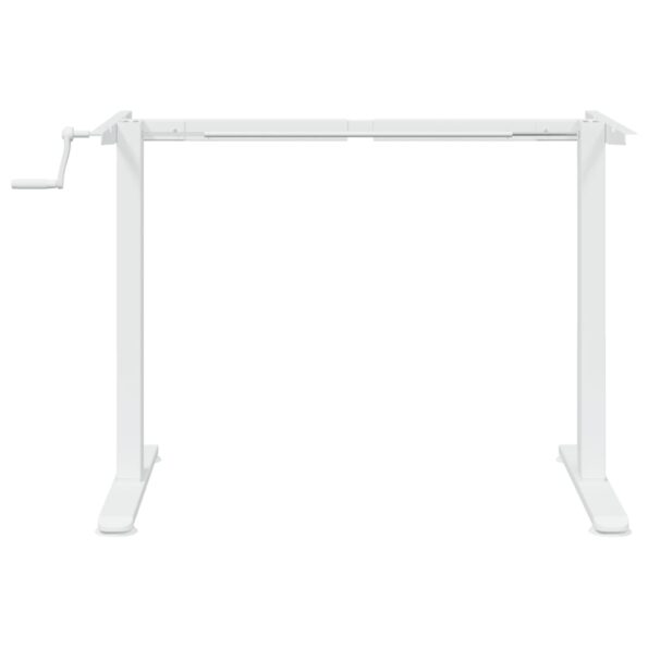 vidaXL Rám stola na státie biely (94-135)x60x(70-114) cm oceľ – Obrázok 5
