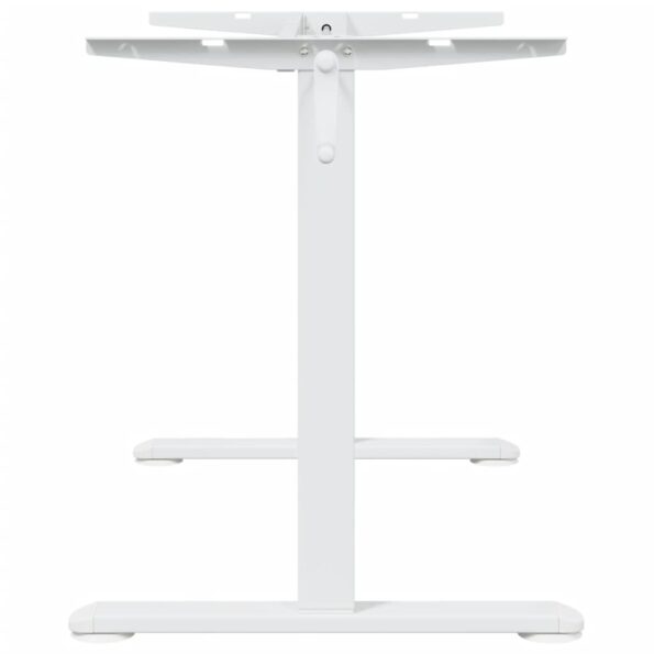 vidaXL Rám stola na státie biely (94-135)x60x(70-114) cm oceľ – Obrázok 6