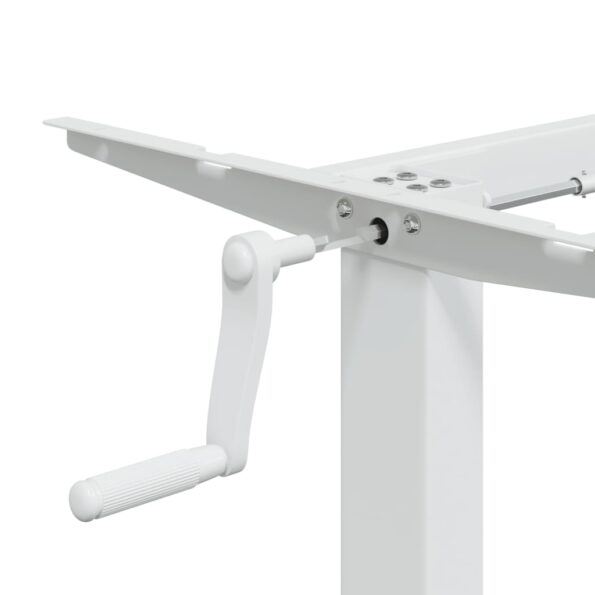 vidaXL Rám stola na státie biely (94-135)x60x(70-114) cm oceľ – Obrázok 10