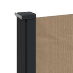 vidaXL Sťahovacia bočná markíza sivohnedá 170x300 cm – Obrázok 7