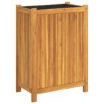 vidaXL Záhradný kvetináč s vložkou 54x31x75 cm, akáciový masív – Obrázok 2