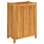 vidaXL Záhradný kvetináč s vložkou 54x31x75 cm, akáciový masív – Obrázok 5