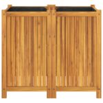 vidaXL Záhradný kvetináč s vložkou 84x42x75 cm, akáciový masív – Obrázok 4