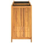 vidaXL Záhradný kvetináč s vložkou 84x42x75 cm, akáciový masív – Obrázok 6